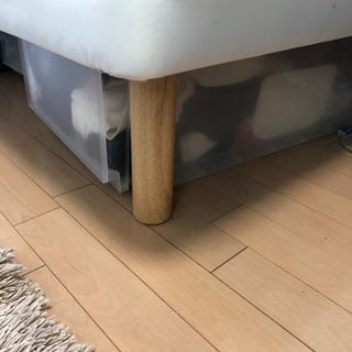 無印良品 シングルベッド 脚付