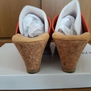 スエード 皮 サンダルMサイズ 値段下げましたの画像