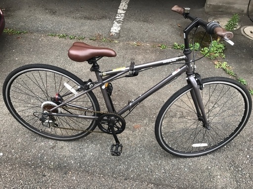 美品中古：「27インチ」折りたたみクロスバイク 整備・防犯登録済み