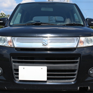 ☆車検H31年12月20日迄☆ H22年式 ワゴンR スティングレー T ターボ ローダウン スマートキー HID オートエアコン 純正アルミ 129000㎞ MH23S 23の画像