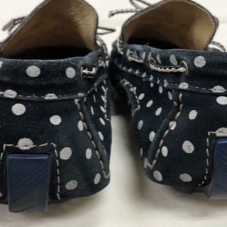 イタリア製本革スエードローファーの画像