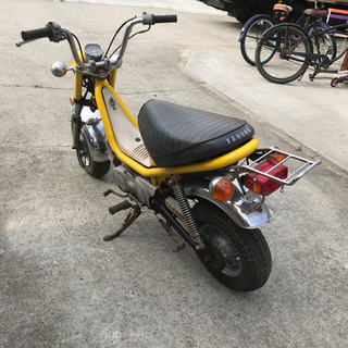 宮城県仙台市❗️ ヤマハ チャッピー ミニバイク 旧車 レストアベース 黄色 イエロー ヴィンテージ ビンテージ 昭和レトロ CHAPPY 50 チャピィの画像