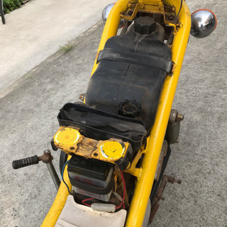 宮城県仙台市❗️ ヤマハ チャッピー ミニバイク 旧車 レストアベース 黄色 イエロー ヴィンテージ ビンテージ 昭和レトロ CHAPPY 50 チャピィの画像