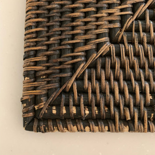 アジアン ラタン ランチョンマット 2枚セットの画像