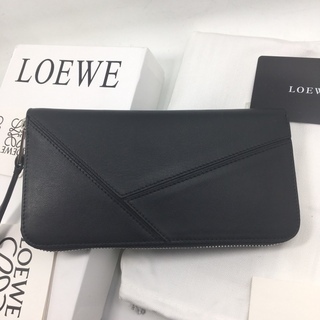 LOEWE ロエベ アナグラム レザー ファスナー 長財布 ウォ...