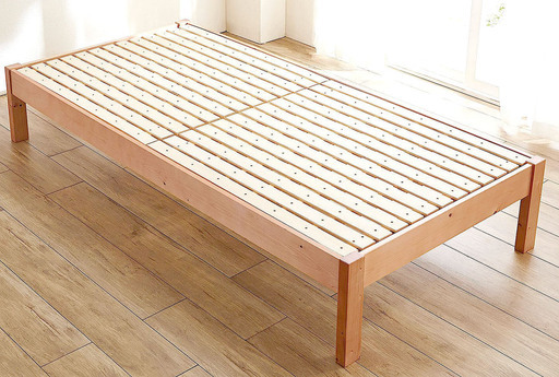 新品 PayPay可 【手稲リサイクル】 [ベルメゾン] パイン材の高さ調整 ベッド すのこ シングル  ￥10,000-