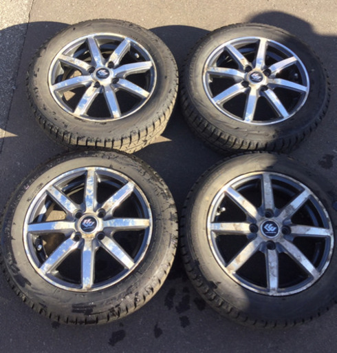 社外14インチ アルミホイール 155/65R14 スタッドレスタイヤ 4本セット