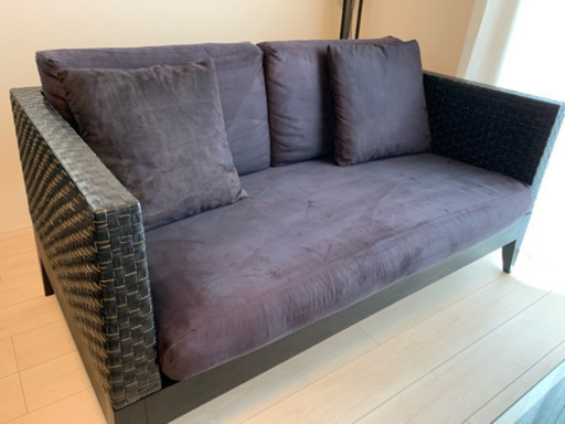 【最終値下げ】3人掛けソファ テーブルセット