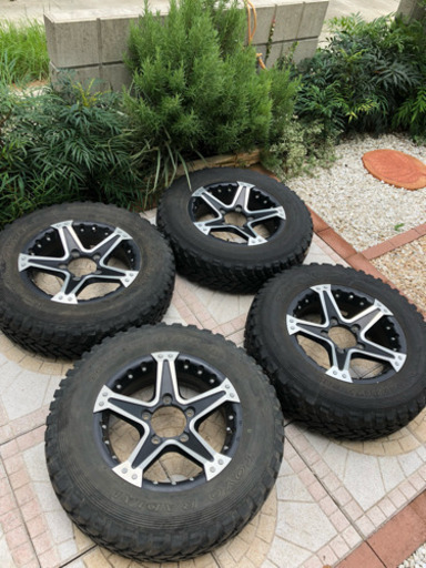 値下げします！！ジムニー用ホイールタイヤ付き4本セット☆マッドヴァンス、トーヨータイヤ