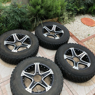 値下げします！！ジムニー用ホイールタイヤ付き4本セット☆マッドヴ...