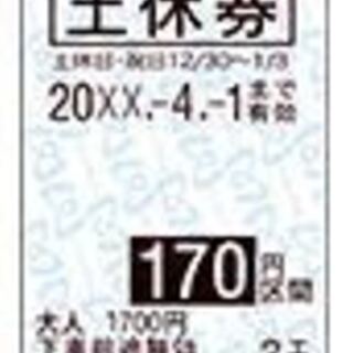 東京メトロ・回数券-土日休券