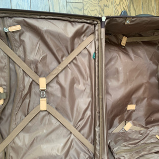 ラルフローレン モノグラム ロゴ 革 スーツケース 旅行バッグの画像