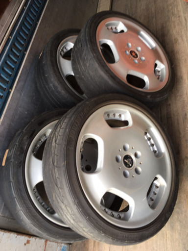 ワークレイバー18-7.5jj PCD114.3+47 ダンロップ225/40r/18