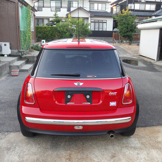 H14BMW ミニワンRA16赤タイミングチェーンETC ABS HID 純正アルミ夏冬タイヤ有りルーフユニオンジャックの画像