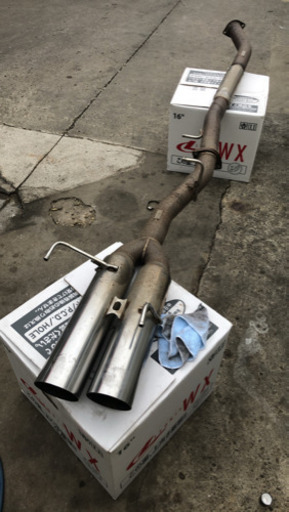 er34 4ドア ターボ用デュアルマフラー