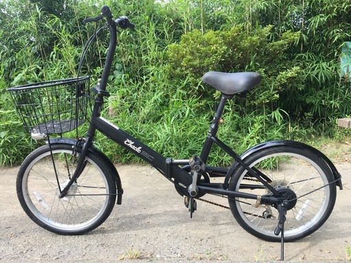 ノーパンク折りたたみ自転車　CHACLE　20インチ　ブラック