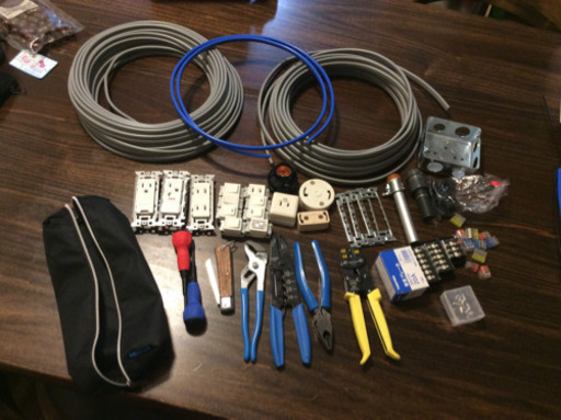 第二種電気工事士試験　技能試験用練習材料・工具セット　中古