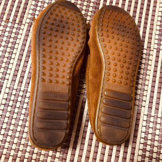 ミネトンカ レザー モカシン ブラウンの画像