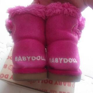 ベビードール★ピンクブーツ★17センチの画像