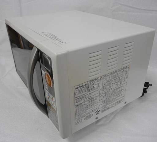 19Y0233 5 SHARP シャープ 電子レンジ RE-SW10 ホワイト 2008年製　中古