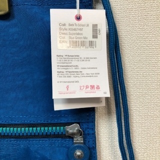 値下げ！KIPLINGバッグパック未使用♪の画像
