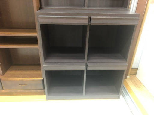 【リサイクルサービス八光　田上店　配達・設置OK】ブラウン　大型本棚