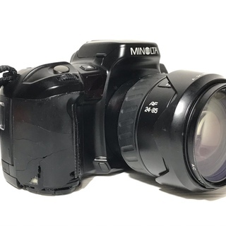 MINOLTA(ミノルタ)★フィルム一眼レフカメラ★α707si★AF ZOOM 24-85mm★1：3.5(22)-4.5 φ62mm★ブラック★ジャンク扱いの画像