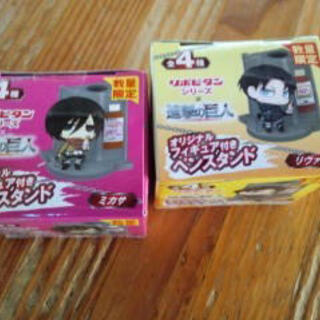 進撃の巨人オリジナルフィギュア付きペンスタンド（プロフ必読）