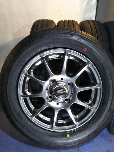 軽自動車/夏用  美品 155/70R13 人気のブリヂストン【~99％富山】4本 エブリイ アトレー バモス サンバー 軽トラ PCD100 アクティー キャリー ハイゼット