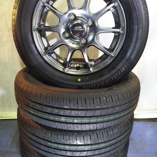 軽自動車/夏用  美品 155/70R13 人気のブリヂストン【~99％富山】4本 エブリイ アトレー バモス サンバー 軽トラ PCD100 アクティー キャリー ハイゼットの画像