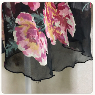 ご購入者様決定[rienda]カーディガン  鮮やか♡シフォン♡フレアスリーブ♡ＬサイズOKの画像