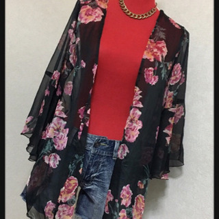 ご購入者様決定[rienda]カーディガン  鮮やか♡シフォン♡...