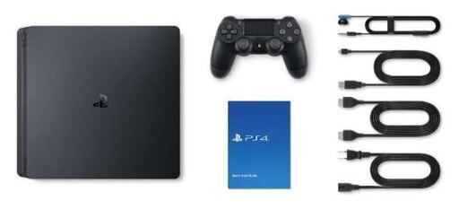 【美品＆完動品】 PlayStation4 PS4 ジェット・ブラック 500GB (CUH-2200AB01) 本体