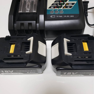 新品・未使用　マキタ互換バッテリー  18v BL1860 6.0ah　2個の画像