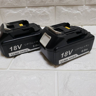 新品・未使用　マキタ互換バッテリー  18v BL1860 6.0ah　2個の画像