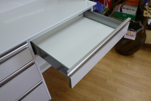 ACアヤノ レンジボード キッチンボード 食器収納 稼働棚 幅140.2×奥行48.5×高さ209cm 飛散防止フィルム ソフトクロー