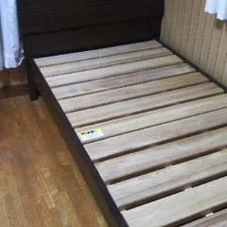 土井木工 ベッドフレーム シングル 国産無垢 すのこの画像