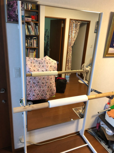 (値下げ) クラッシックバレエ レッスン用バー付きミラー