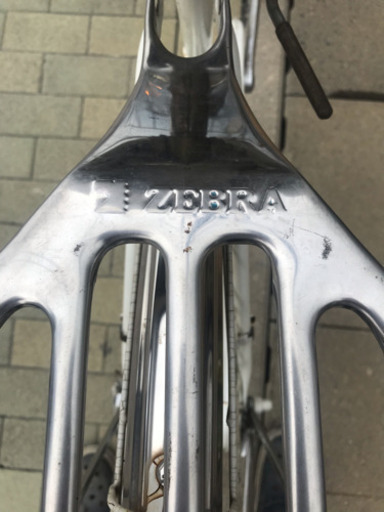 ゼブラ ママチャリ ロッドブレ一キ希少 昭和レトロ