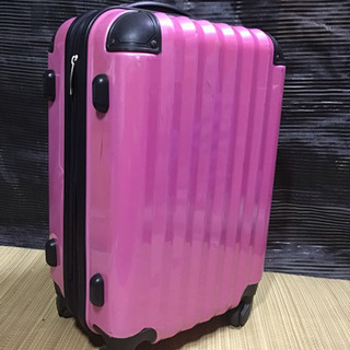 中古 GREEN WORKS スーツケースpink 難あり。の画像