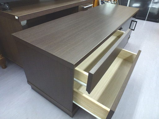 PayPay可 手稲リサイクル 美品 ニトリ テレビボード テレビ台 ダークブラウン ブラックガラス ￥8,800-