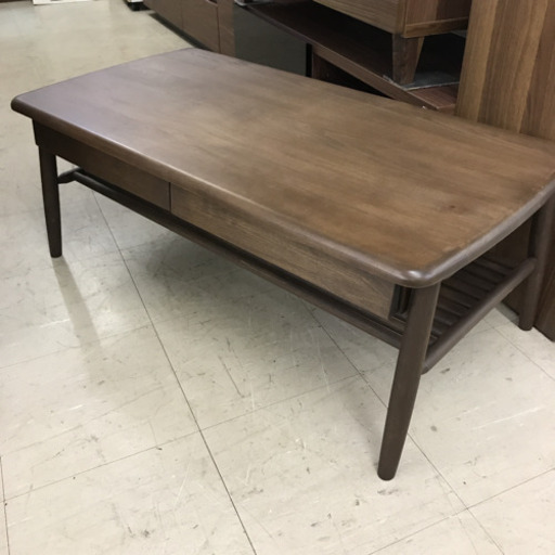 【未使用 B級品】センターテーブル ISSEIKI ELAN 100 ブラウン