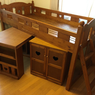 システムベッド  (机、棚あり)