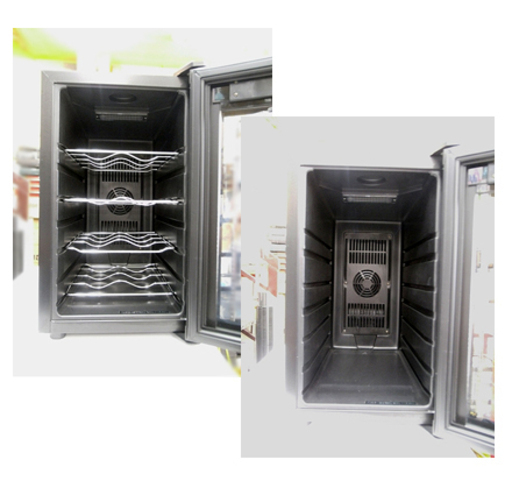 12h43.マルカイコーポレーション WCE-8B ワインセラー 8本 札幌【ワインクーラー 8本用 22L WCE-8B】ペルチェ式冷却機能 LED照明