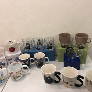 ↓最終値下げ↓ぜんぶ猫柄🐈グラス、マグカップセット🌱