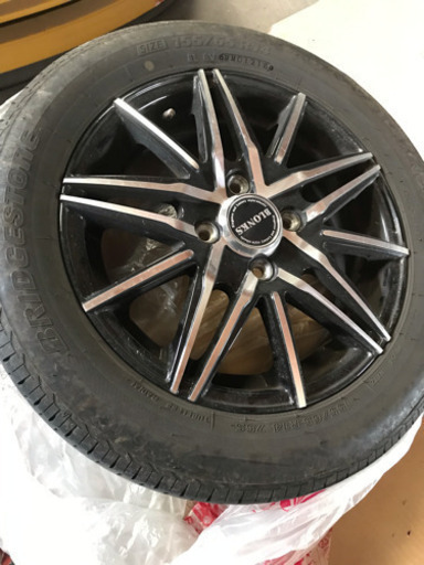 社外アルミ付き4本セット サマータイヤ