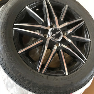 社外アルミ付き4本セット サマータイヤ