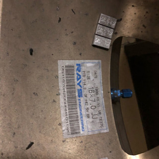 【2本】TE37 7j+42 16インチ 114.3 5H zⅡ☆205/50r16付の画像