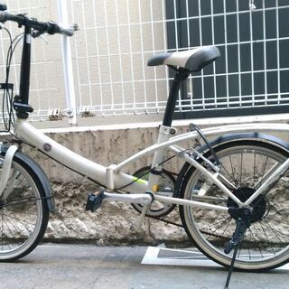 折りたたみ自転車ー白のFIAT