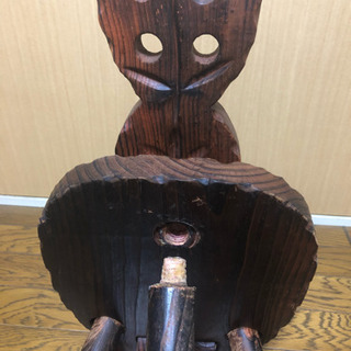 木製 猫 椅子 難ありの画像